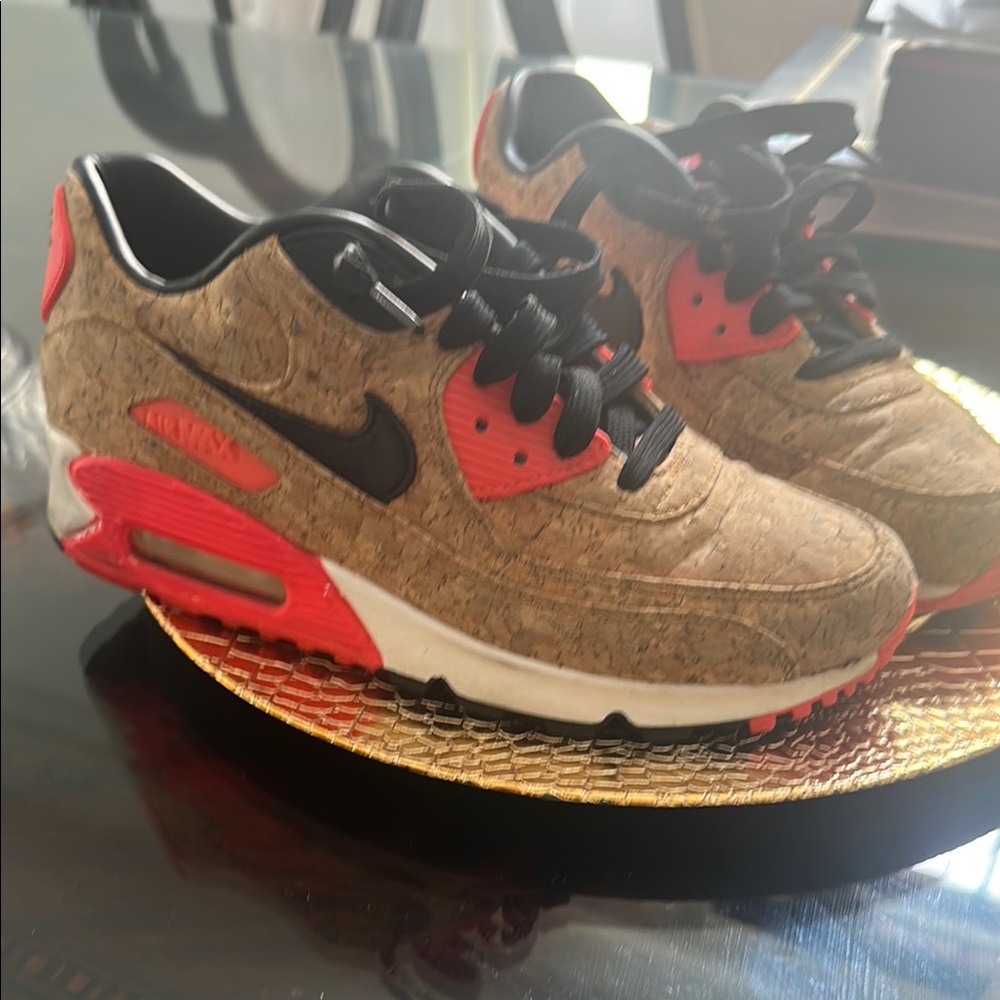 Nike Kids Cork and Red Sneakers